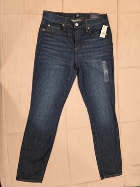 Gap True Skinny Ankle Jeans Size 27 NWT Blue Stretch Denim
